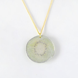 奇異果造型項鍊KIWI NECKLACE【可調整長度】 第3張的照片