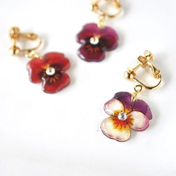 VIOLA EARRING -wine red-（ピアスＯＫ） 第5張的照片