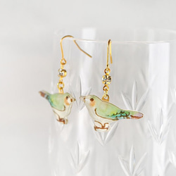 Bird earring｜青い鳥のイヤリング ホワイトデー 3枚目の画像