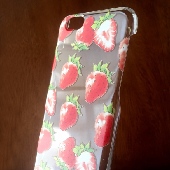 [iPhone13] Strawberry CLEAR CASE | 草莓智能手機殼春夏水果 第2張的照片