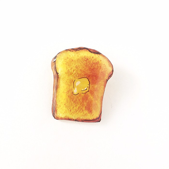 WHITE BREAD BROOCH｜食パンブローチ 2枚目の画像