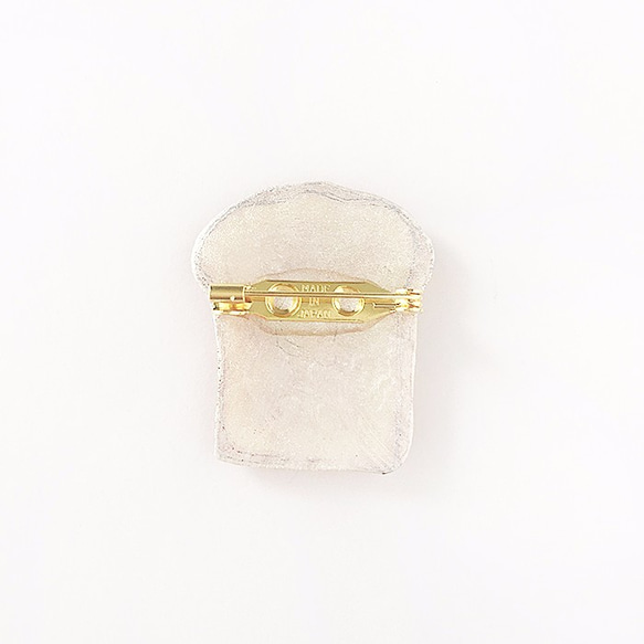 WHITE BREAD BROOCH｜食パンブローチ 3枚目の画像