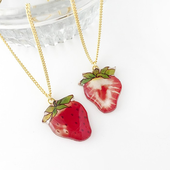 Strawberry Necklace【A・B備考欄にご記入下さい】 3枚目の画像