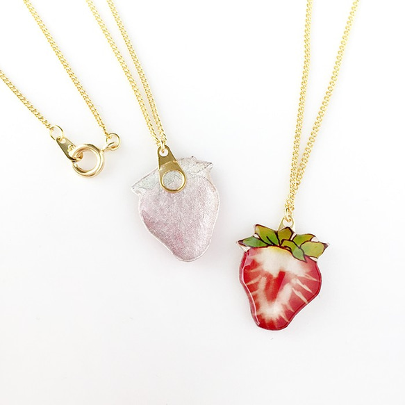 Strawberry Necklace【A・B備考欄にご記入下さい】 4枚目の画像