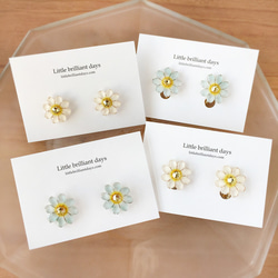 DAISY EARRING 雛菊花耳環（請在備註欄中輸入顏色） 第1張的照片