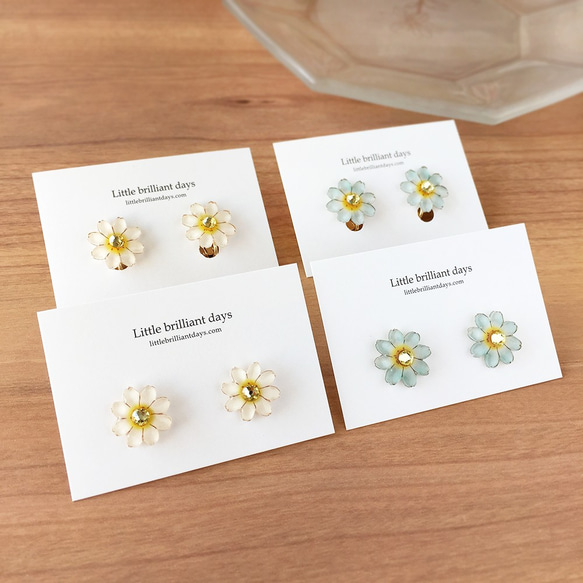 DAISY EARRING 雛菊花耳環（請在備註欄中輸入顏色） 第4張的照片