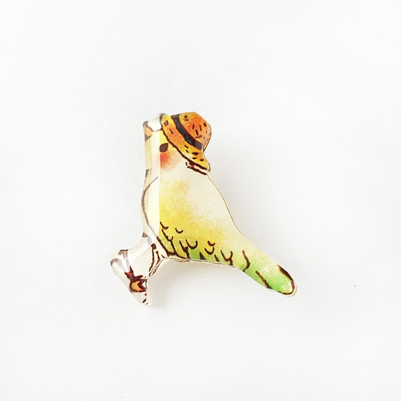 StrawHat-BIRD BROOCH【草帽與小鳥胸針 夏】 第2張的照片