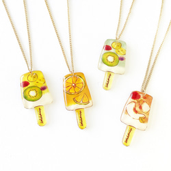 ICE CANDY NECKLACE-02 フルーツアイスキャンデーネックレス 1枚目の画像