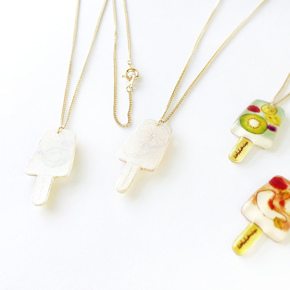 ICE CANDY NECKLACE-02 フルーツアイスキャンデーネックレス 4枚目の画像