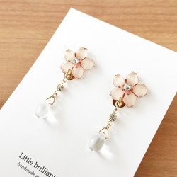 Sakura Drop Earring-02｜桜の花イヤリング・ピアス 1枚目の画像