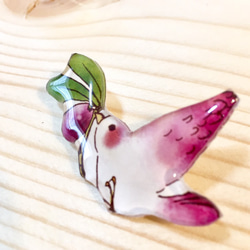 OLIVE-BIRD BROOCH｜橄欖與小鳥胸針 第2張的照片