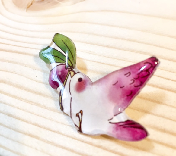 OLIVE-BIRD BROOCH｜橄欖與小鳥胸針 第2張的照片