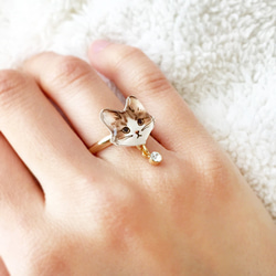 CAT RING -3color-　子猫のリング（カラーを備考欄にご記入下さい） 1枚目の画像