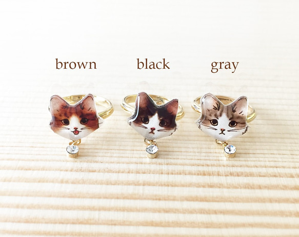 CAT RING -3color- 小貓戒指（請在備註欄中輸入顏色） 第3張的照片