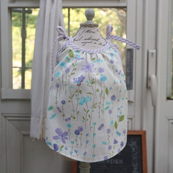 ハンドメイド犬服プチハートの切替えパフスリーブワンピ