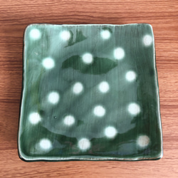 四角いとり皿◆織部の水玉◆ 7枚目の画像