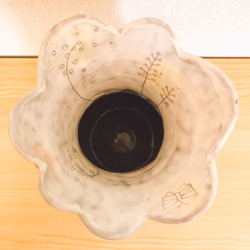 【Sold】フリルでちょうちょの花瓶 7枚目の画像