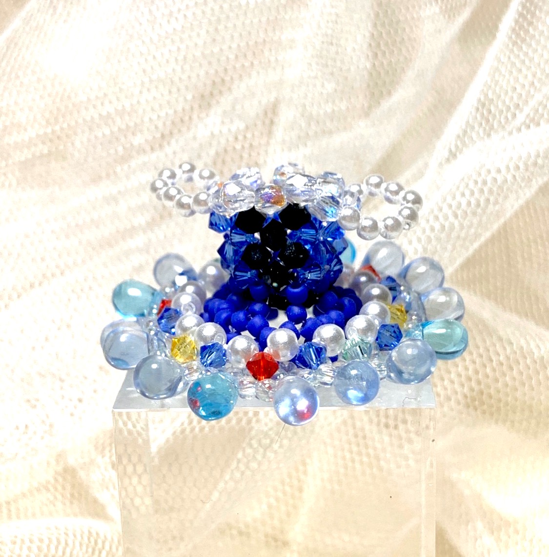 手編みビーズ細工 紫陽花ビーズボール No.31〜35 バレエ衣装