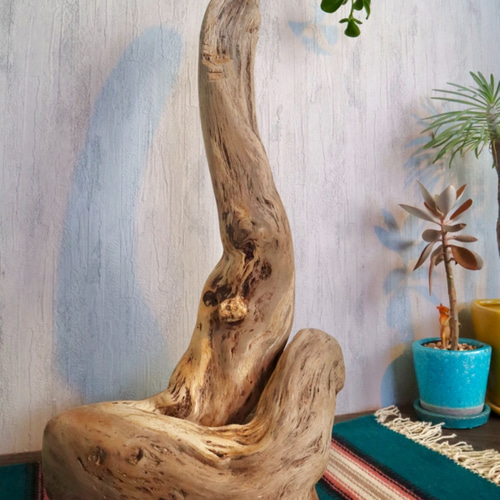 置くだけでお洒落な流木ランプ スタンドライト 流木照明