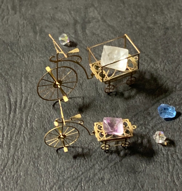星を運ぶ小さな自転車（Lサイズ）Transport 2枚目の画像