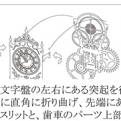 Mechanical Clock　メカニカルクロック　機械時計のオブジェ 5枚目の画像