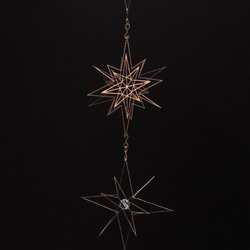 Ｇeometry/ｼﾞｵﾒﾄﾘｰ/星型のオブジェ-シルバー(洋白製) 2枚目の画像