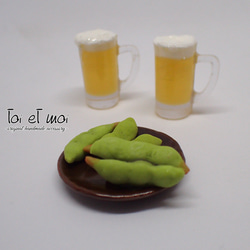 【ビールと枝豆】呑兵衛さんの簪 4枚目の画像