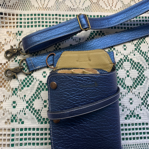 牛革シザーケース 美容師 理容師 トリマー 青 その他ケース Coeurdoux  