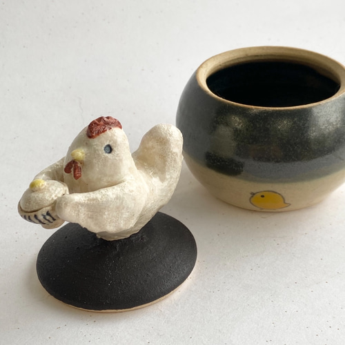 加藤五山作 干支のおきもの 酉年 - 工芸品