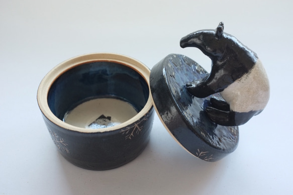 陶のハコ「ヨルのバク」 2枚目の画像