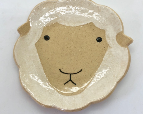 陶の豆皿「ひつじ」 その他インテリア雑貨 -toka- 通販 7389174