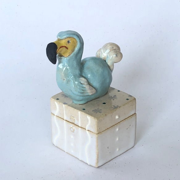 陶のハコ「ドードー鳥」 2枚目の画像