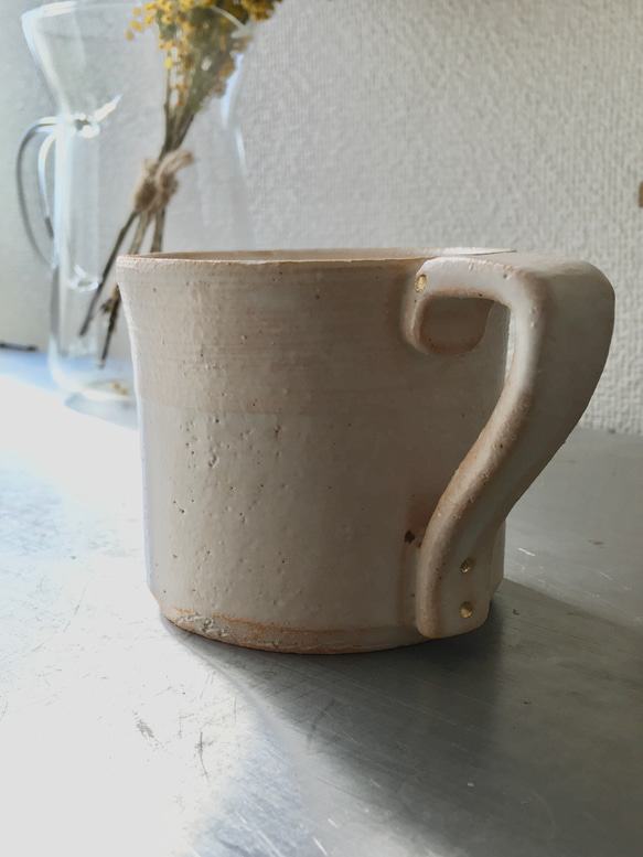 耐熱マグカップ「陶具」白 4枚目の画像