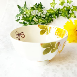 〈限定〉黄菊のボーンチャイナ茶碗 5枚目の画像