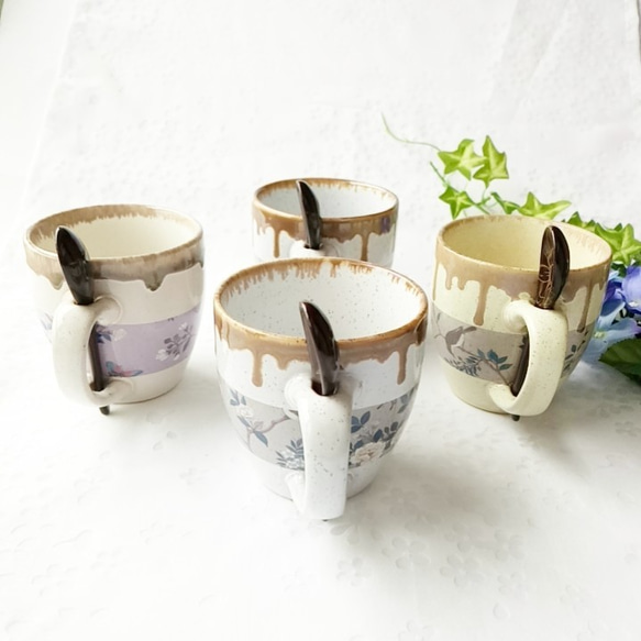 パープル・シノワズリのマグカップ(淡茶) 5枚目の画像