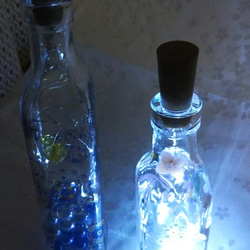 (再販)桜のビネガー＆オイルガラスボトル、又はライトボトル 7枚目の画像