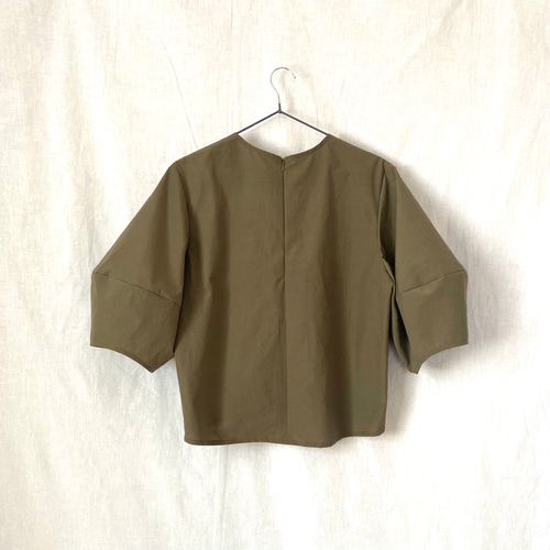 ランタンスリーブブラウス（カーキ） ブラウス nofsun 通販