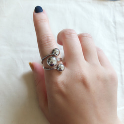 シルバー 指輪 リング 3つボール ring 指輪・リング 販売サイト