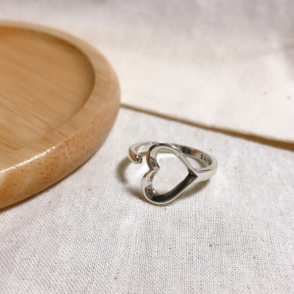S925シルバー　指輪　ハートリング　Silver ring 1枚目の画像