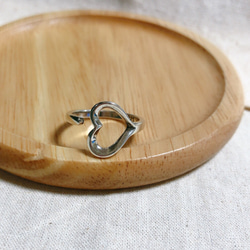 S925シルバー　指輪　ハートリング　Silver ring 2枚目の画像