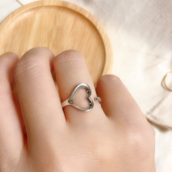S925シルバー　指輪　ハートリング　Silver ring 5枚目の画像