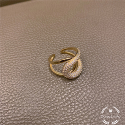 18kgp  インスタ人気　クロス　オーブンリング　指輪　ring 5枚目の画像