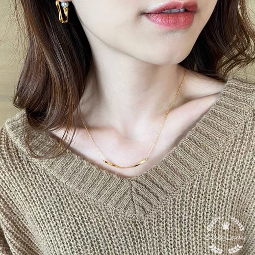 ６月限定出品♥k18pgスマイル型 ネックレス 6195I8-ArqL.jpg