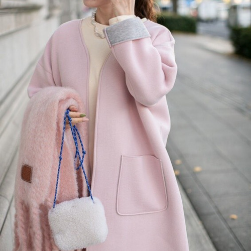 【新品】make ai モヘアコート(ピンク) 2025年最新】herLipto コート ピンクの人気アイテム - メルカリ