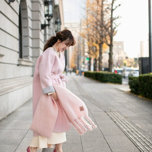 【新品】make ai モヘアコート(ピンク) 2025年最新】herLipto コート ピンクの人気アイテム - メルカリ