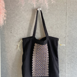 30%OFF ビーズ刺繍エコＢＡＧ(ブラック） 1枚目の画像