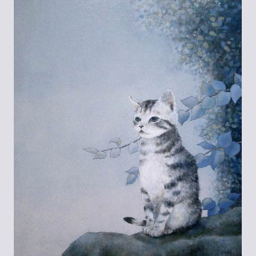 桜と子猫の絵 油絵原画「The arrival of spring」 絵画 Rio Yuki 桜と子猫の絵 油絵原画「The arrival of spring」 絵画 Rio Yuki