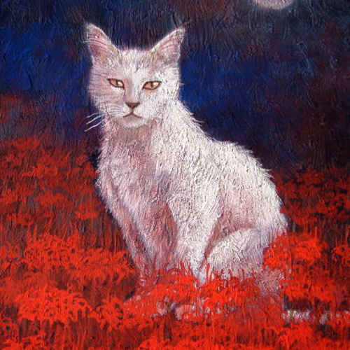 猫のアクリルガッシュ画5 絵画 001roadstar 通販｜Creema(クリーマ 