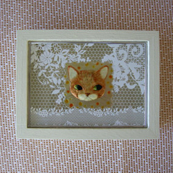 猫さんBOX(生成色） 2枚目の画像