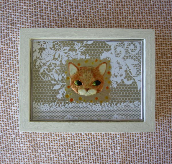 猫さんBOX(生成色） 2枚目の画像